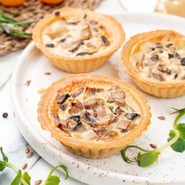 Mini Quiche mit Champignons