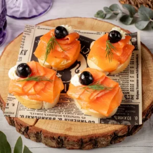 Mini Bruschetta mit Lachs